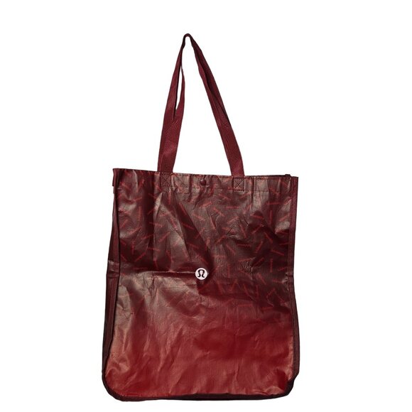 Lululemon Reusable Red Ombre Tote Bag Eco-Friendly Shopping Bag 16" - Picture 2 of 8